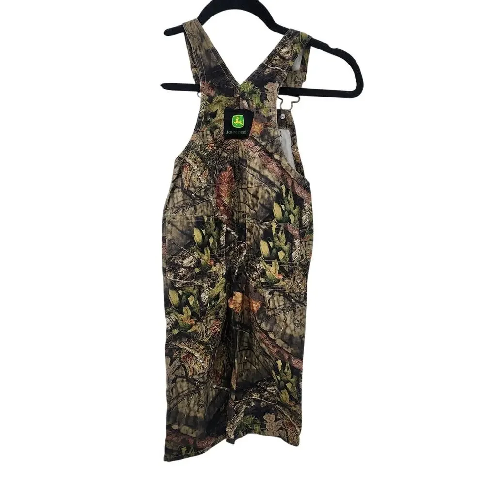 New NWT John‎ Deere Mossy Oak Toddler Camo Overalls Bibs Size 2T